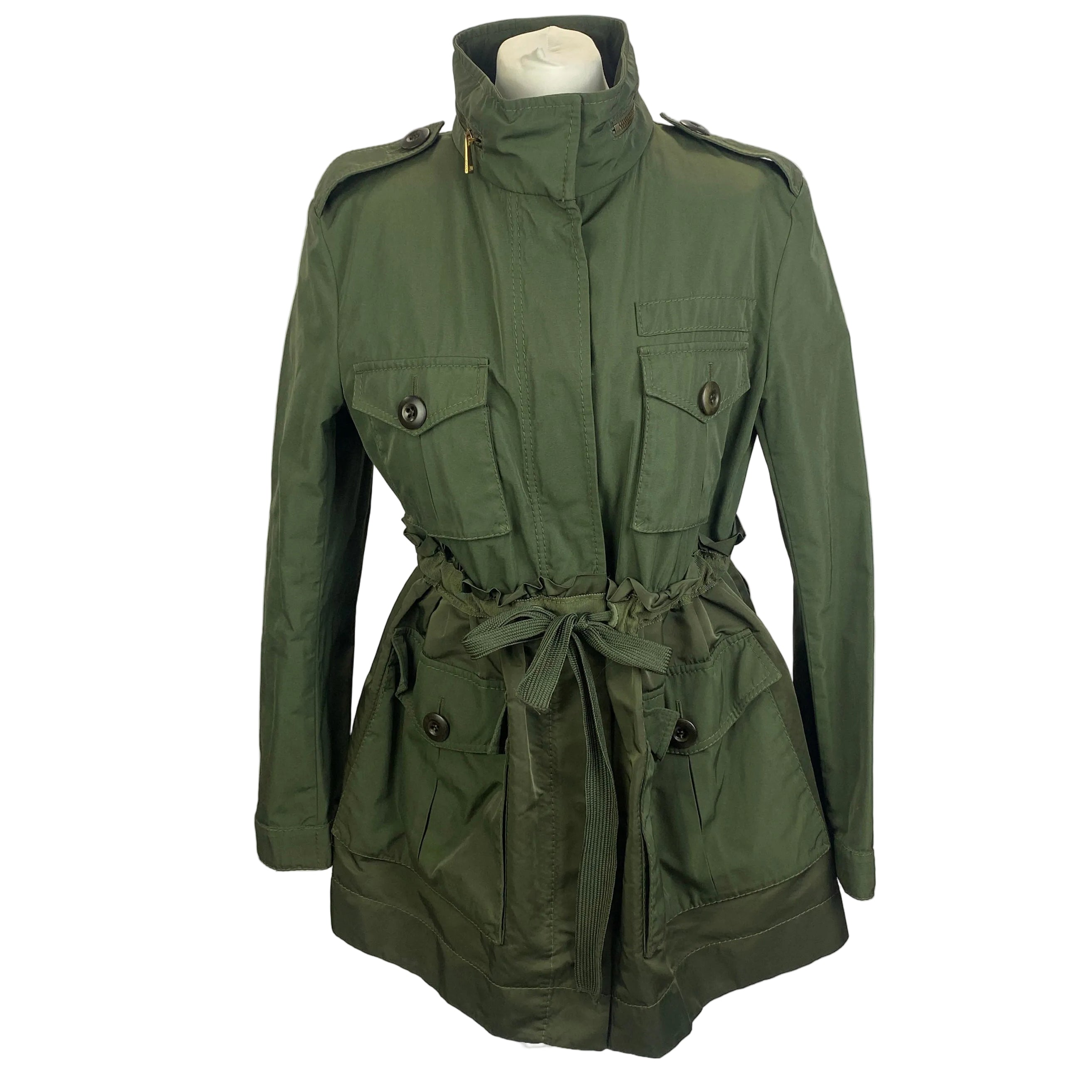 Moncler New £1160 Khaki Waisted Big Pocket Rhodonite Jacket S/M