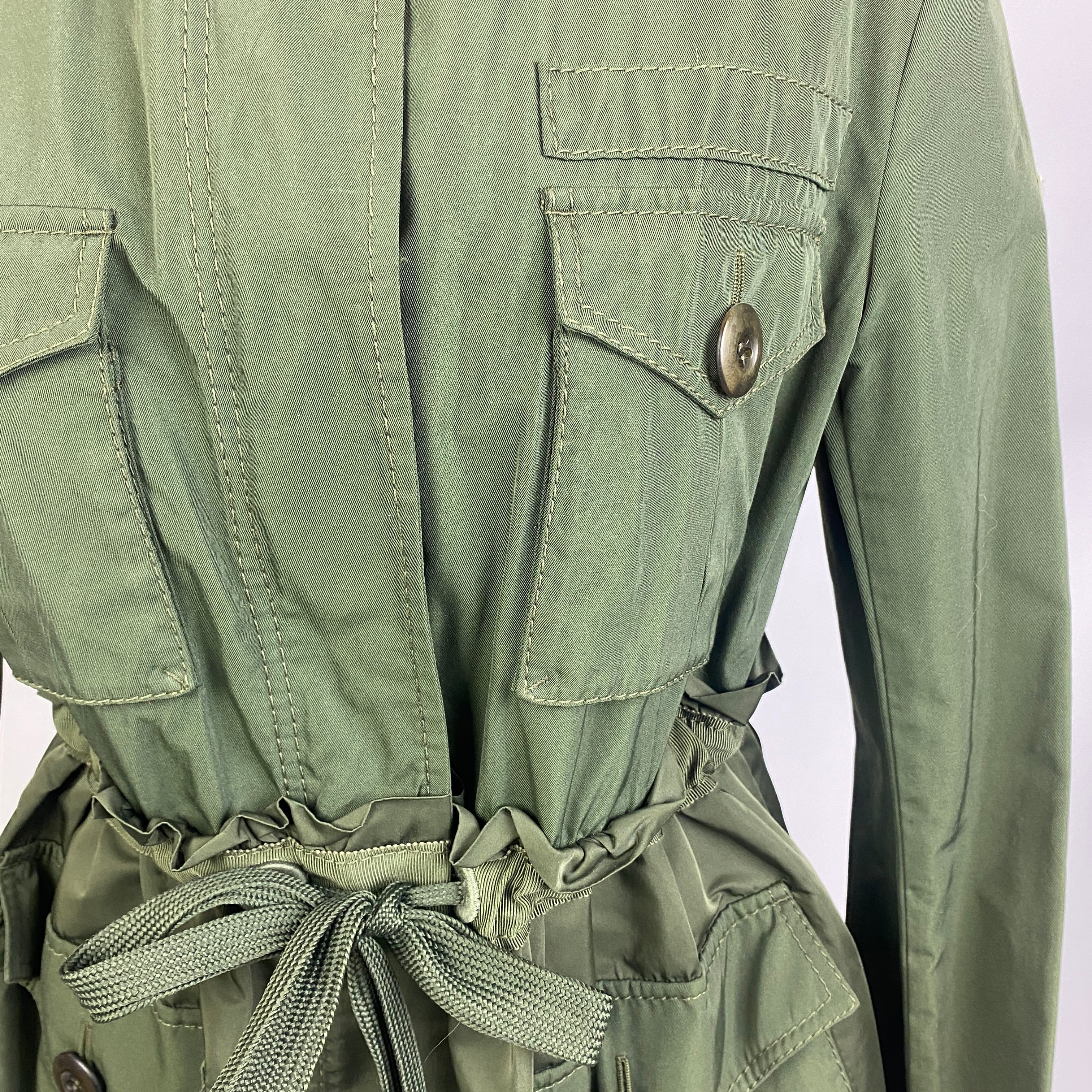 Moncler New £1160 Khaki Waisted Big Pocket Rhodonite Jacket S/M