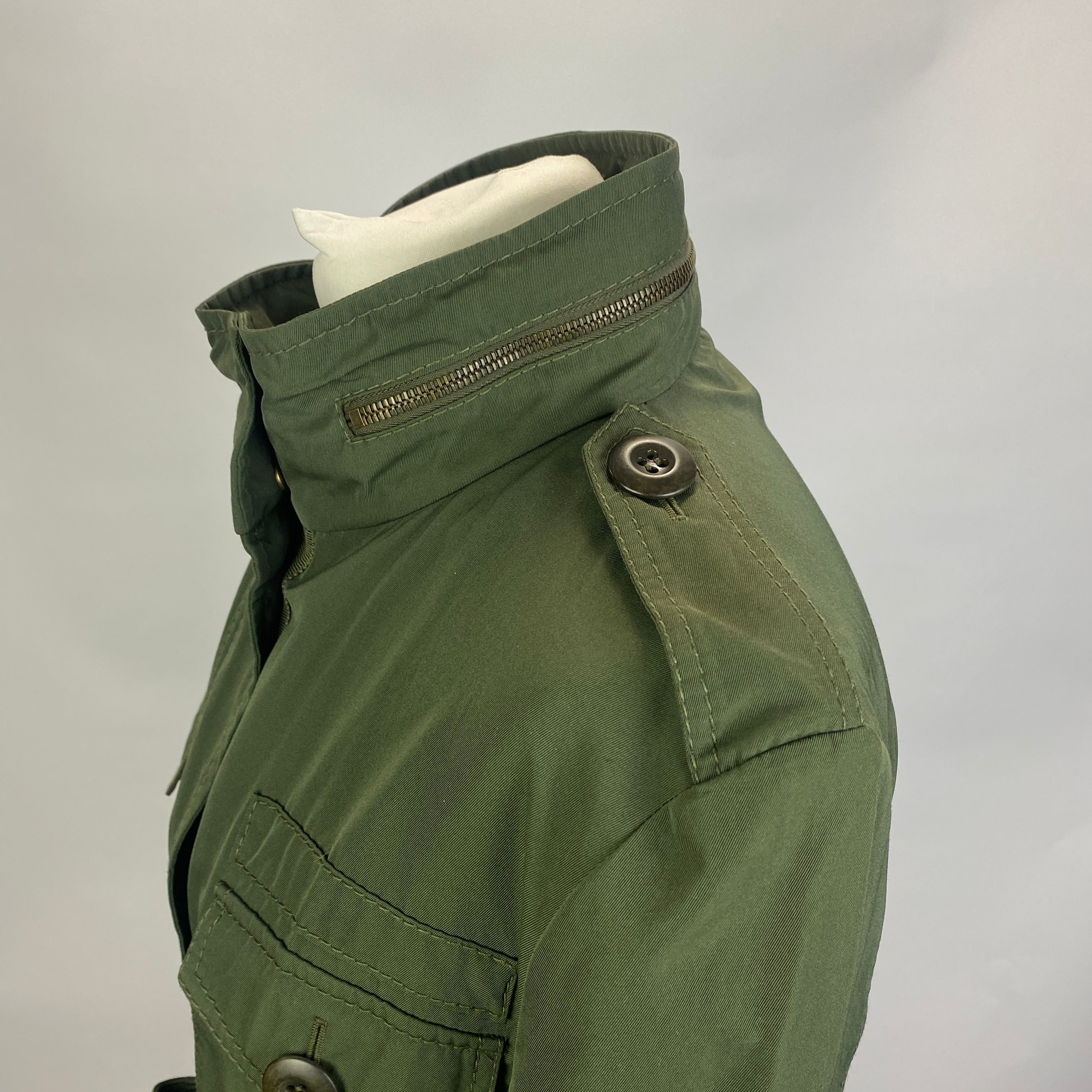 Moncler New £1160 Khaki Waisted Big Pocket Rhodonite Jacket S/M