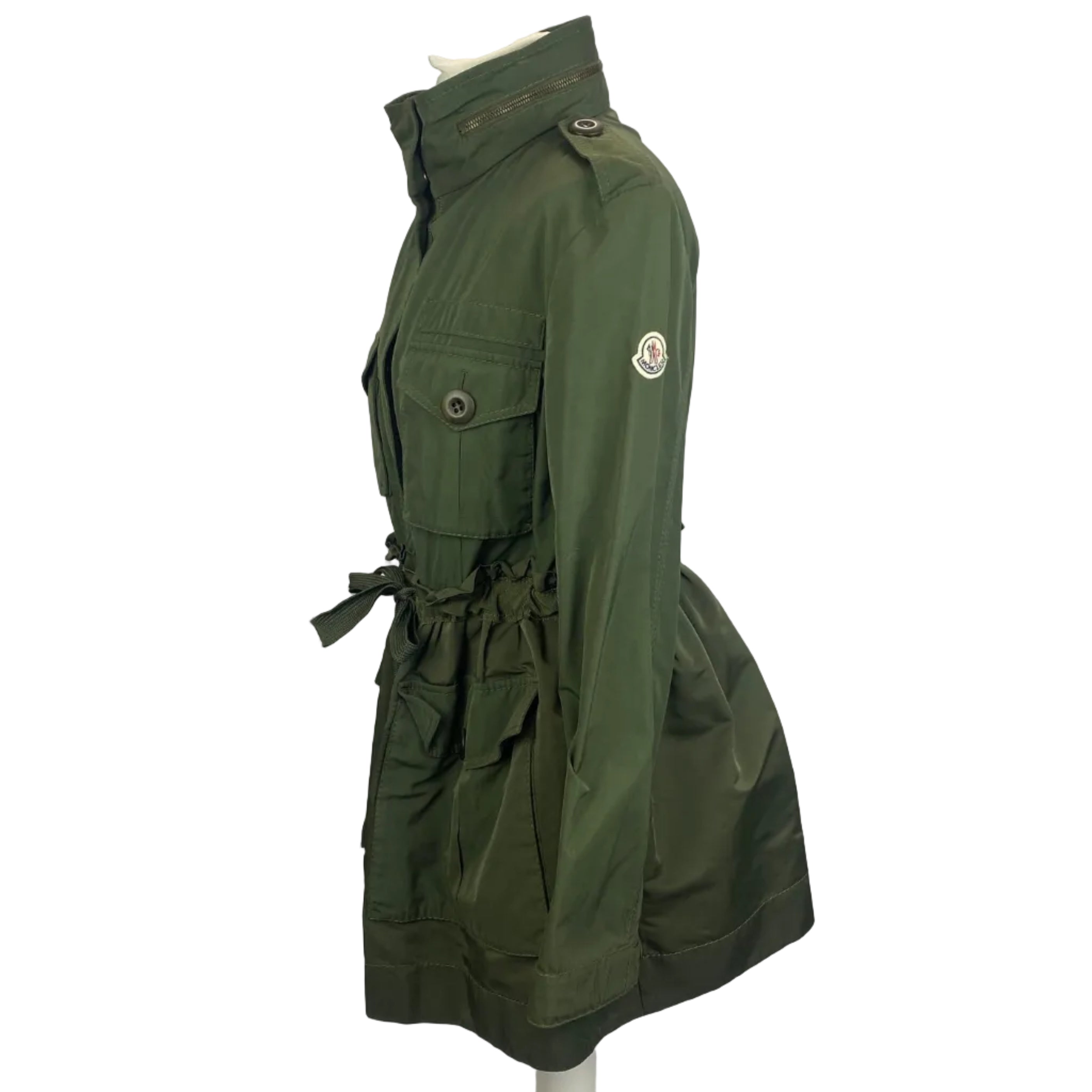 Moncler New £1160 Khaki Waisted Big Pocket Rhodonite Jacket S/M