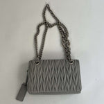 Miu Miu Pearl Grey Matelasse Chain Handle Shoulderbag