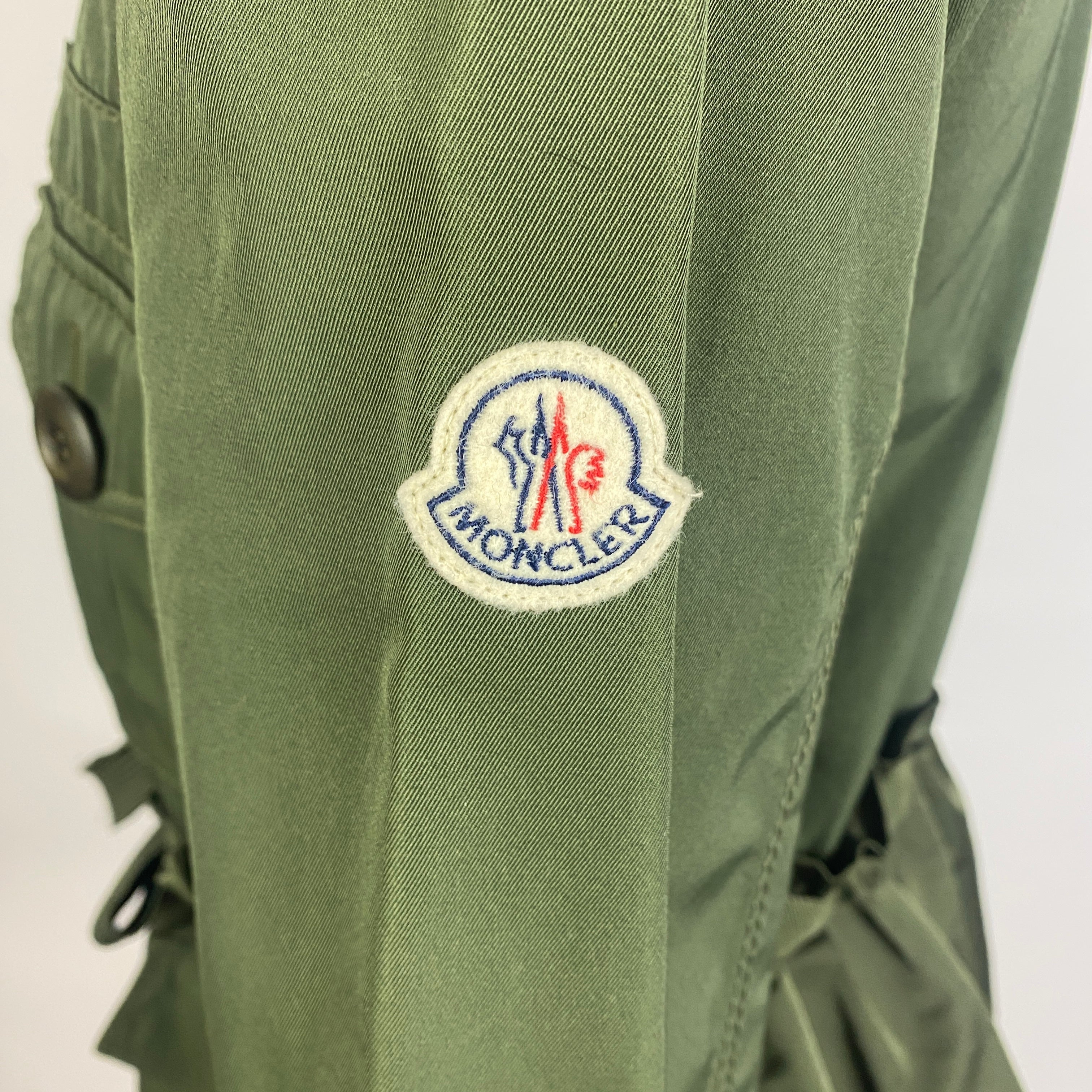 Moncler New £1160 Khaki Waisted Big Pocket Rhodonite Jacket S/M