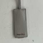 Miu Miu Pearl Grey Matelasse Chain Handle Shoulderbag