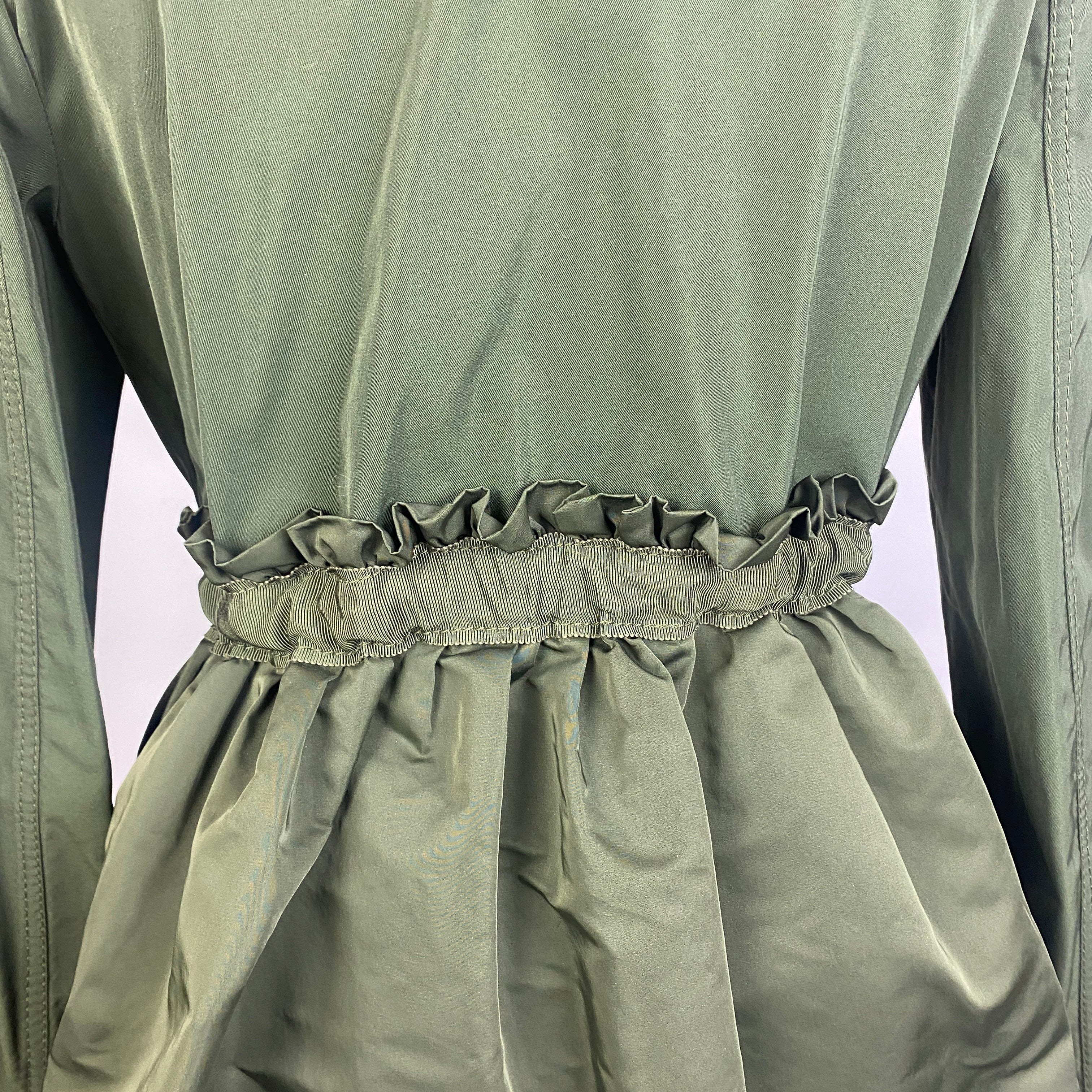 Moncler New £1160 Khaki Waisted Big Pocket Rhodonite Jacket S/M