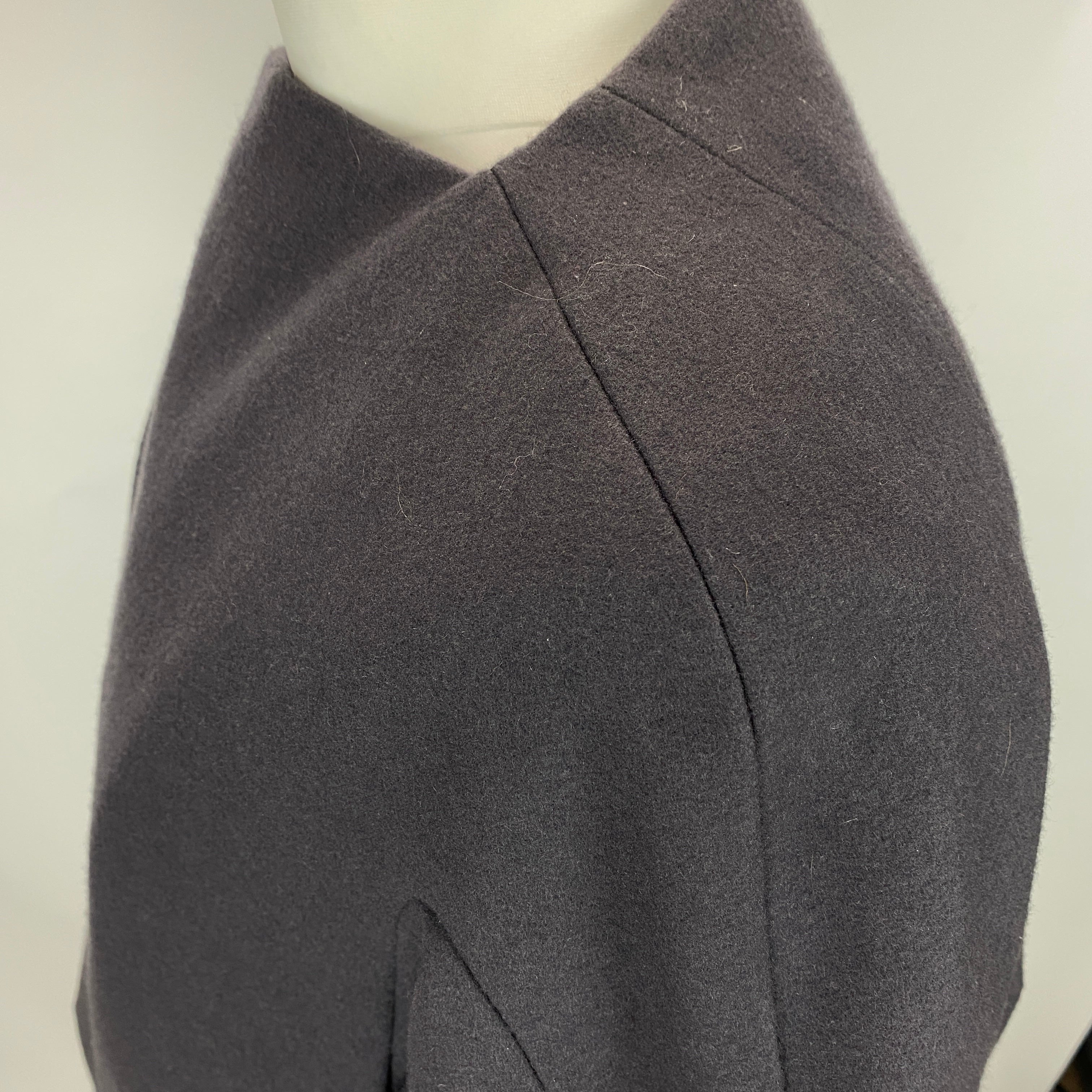 Rick Owens Smoke Grey Wool Mix Cropped Jacket S/M