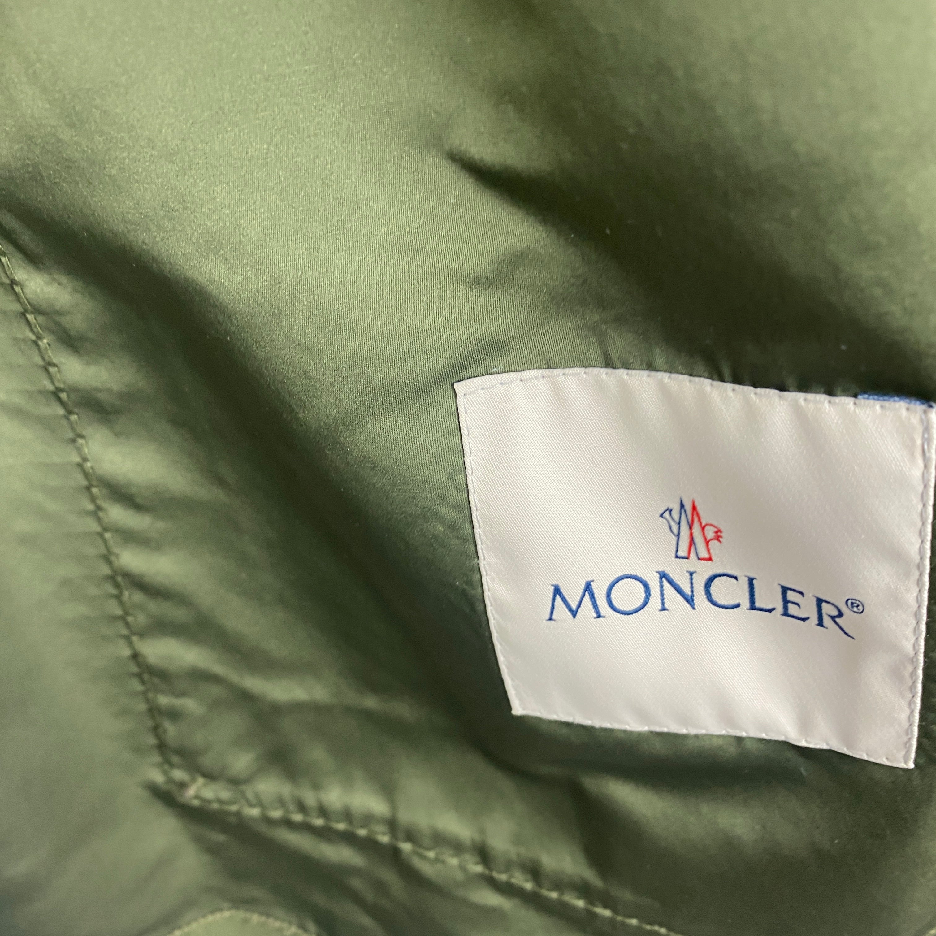 Moncler New £1160 Khaki Waisted Big Pocket Rhodonite Jacket S/M
