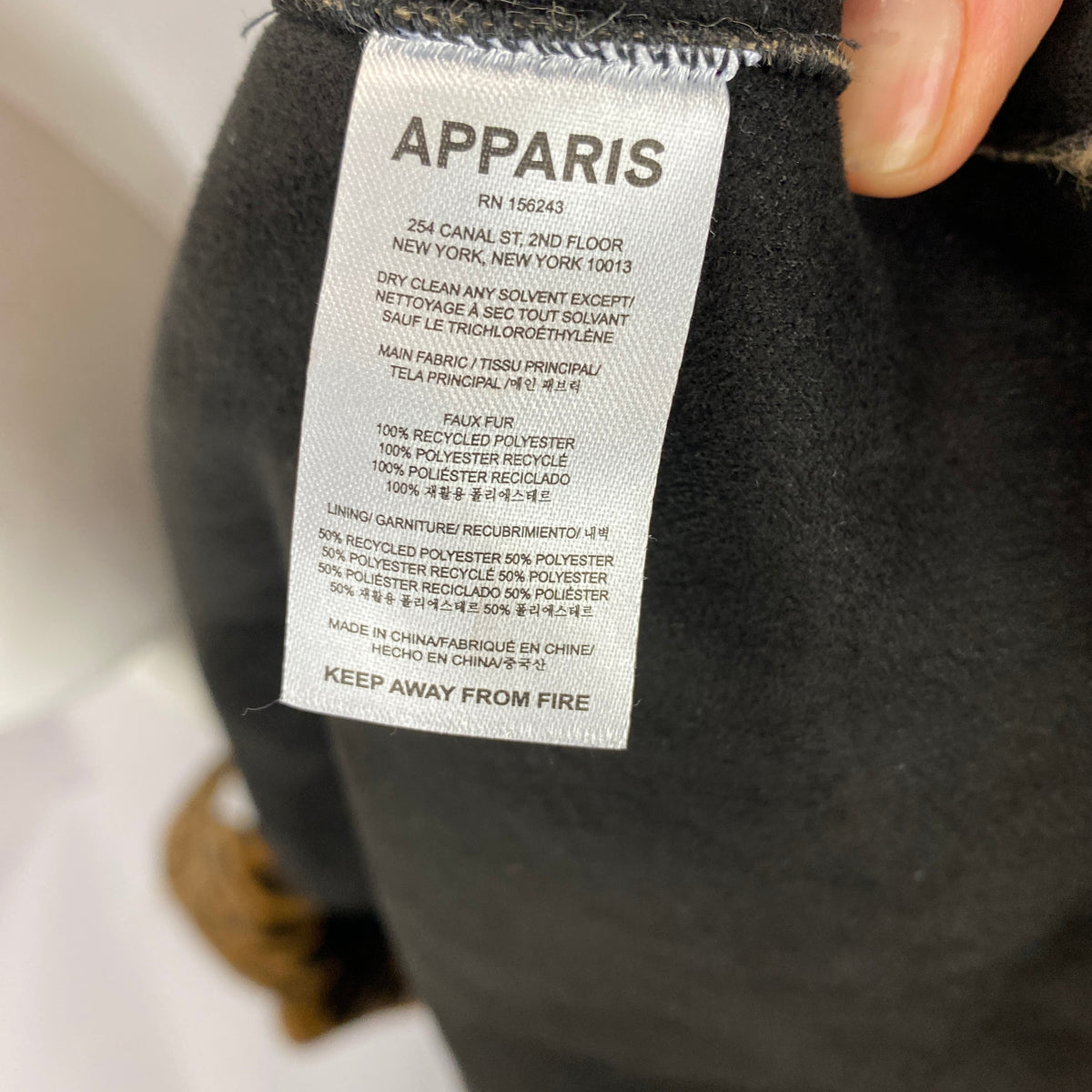 Apparis New £368 Cheetah Faux Fur Crop Jacket M