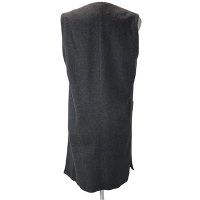 Helene Berman Grey Wool & Cashmere Long Gilet S