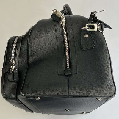 Louis Vuitton Black Leather Large Weekend Bag