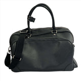 Louis Vuitton Black Leather Large Weekend Bag