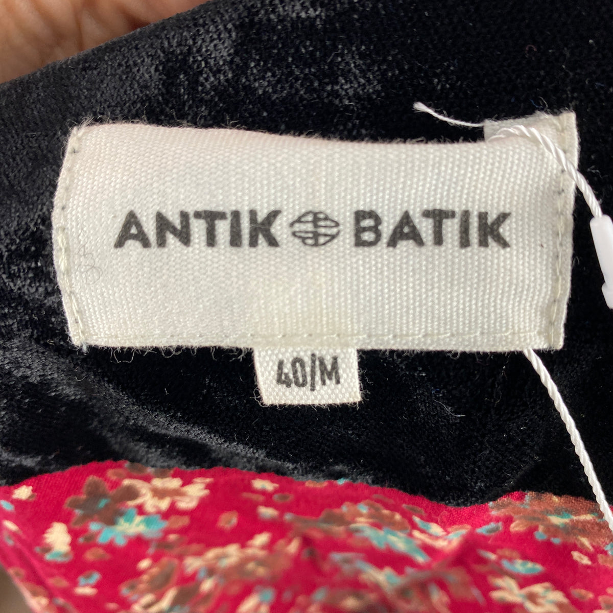 Antik Batik New £525 Black Embellished Velvet Belted Jacket M