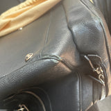 Louis Vuitton Black Leather Large Weekend Bag