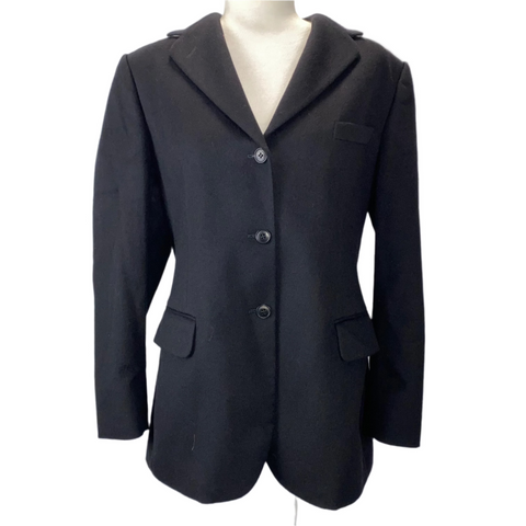 Burberrys Black Wool Blazer Jacket M