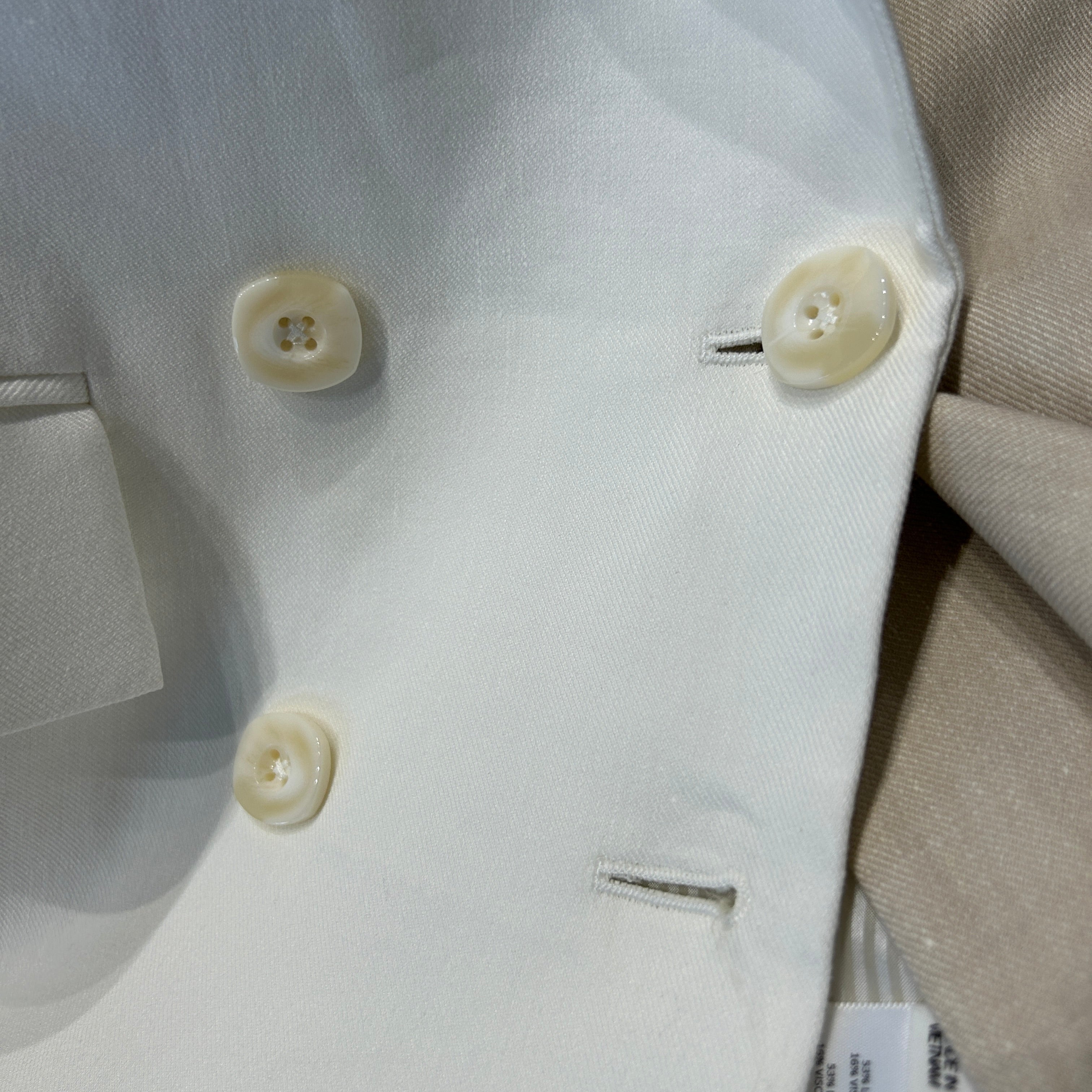 Veronica Beard New £548 White & Limestone Braeton Dickey Jacket S