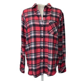 Rails Red Plaid Brushed Cotton Shirt S