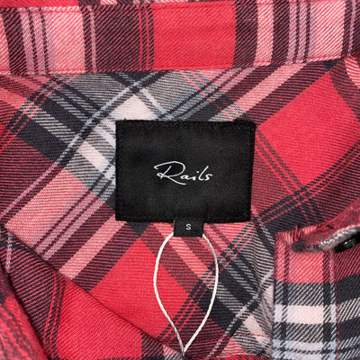 Rails Red Plaid Brushed Cotton Shirt S