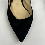 Jimmy Choo Black Suede & Leather Low Heel Pumps 40