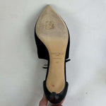 Jimmy Choo Black Suede & Leather Low Heel Pumps 40