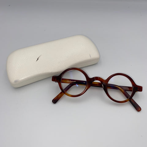 EB Meyrowitz £1250 The Brontë in Amber Mottle Prescription Glasses