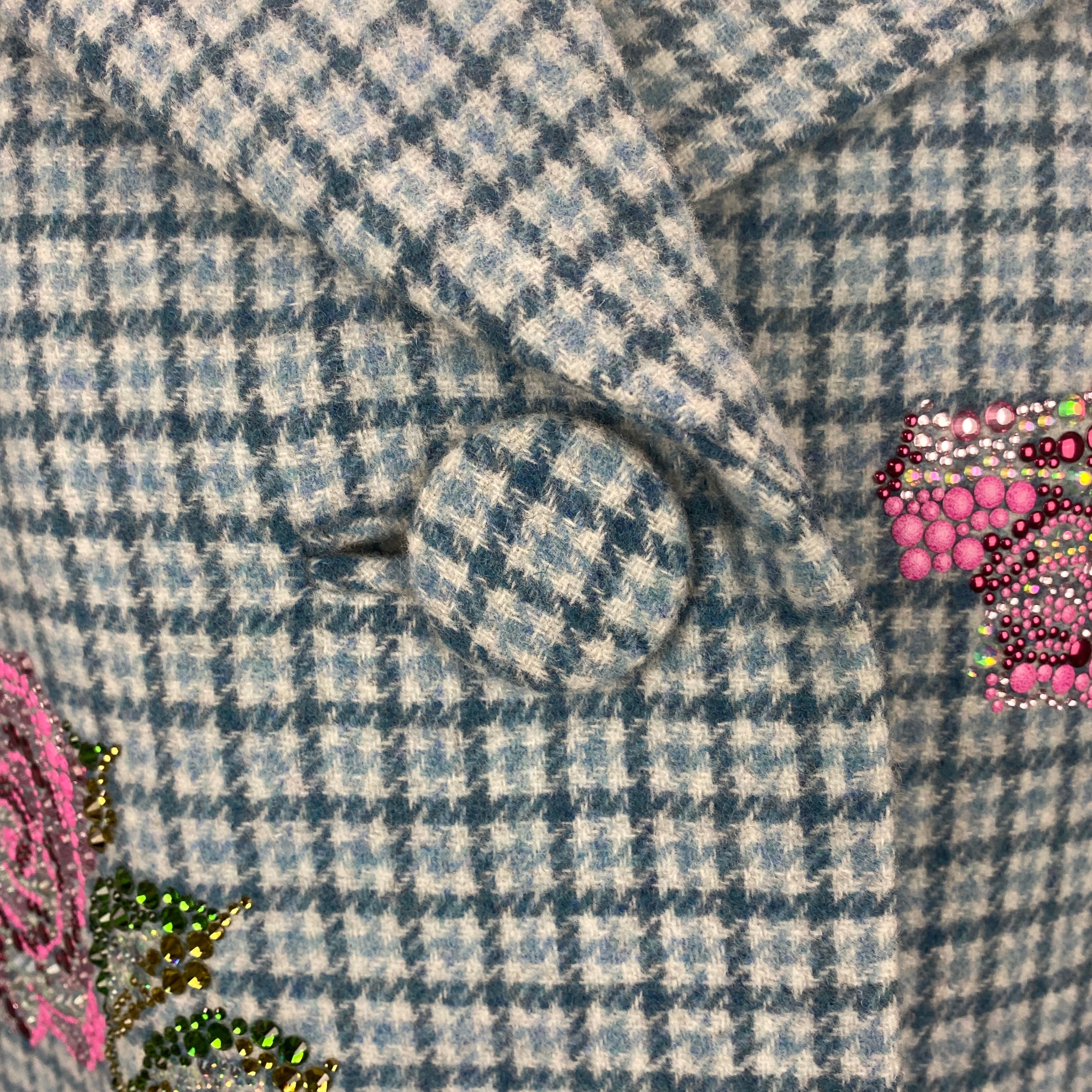 Libertine Brand New £6000 Blue Prince of Whales Patch Pocket Coat S