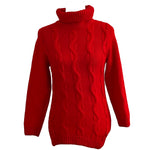 Victoria Beckham Scarlet Cable Knit Sweater XS