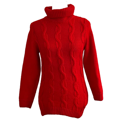Victoria Beckham Scarlet Cable Knit Sweater XS