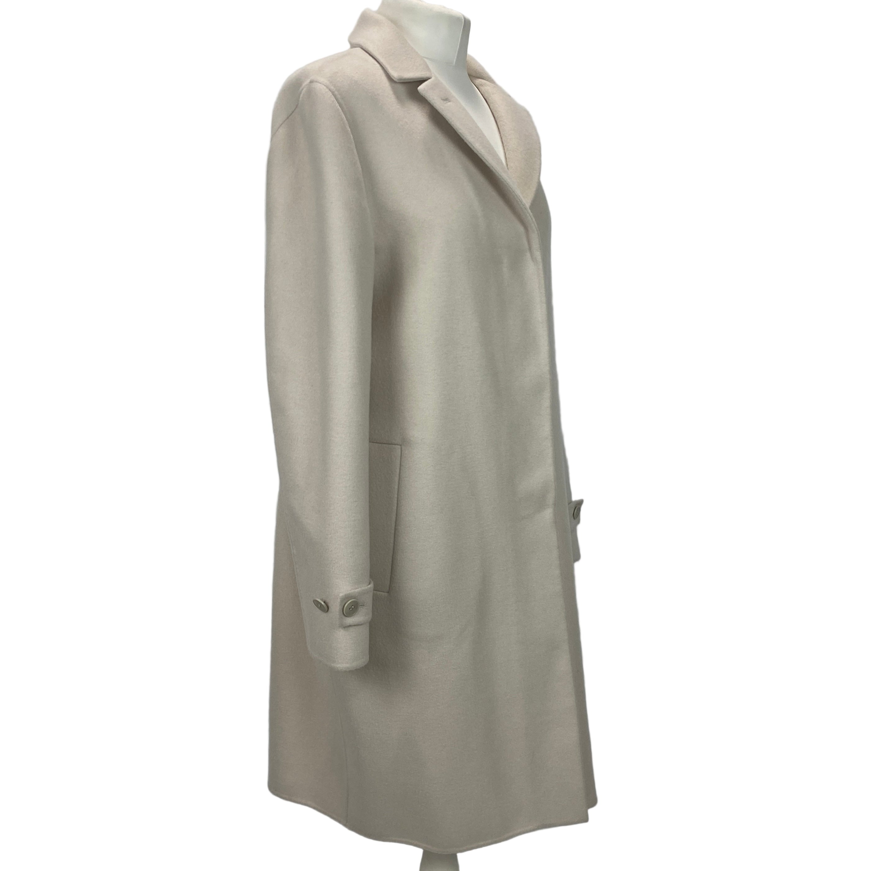 Loro Piana New £7350 Vanilla Cashmere Coat S