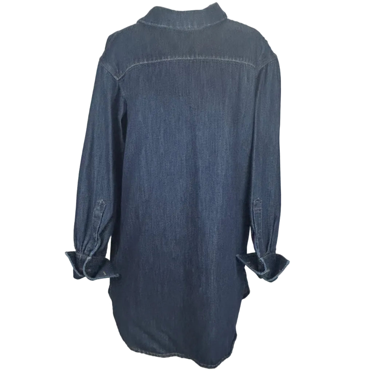 Dries Van Noten Dark Denim Shirtdress L
