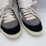 Jimmy Choo Black Grey & Cream Hi Top Trainers 39