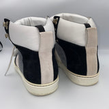 Jimmy Choo Black Grey & Cream Hi Top Trainers 39