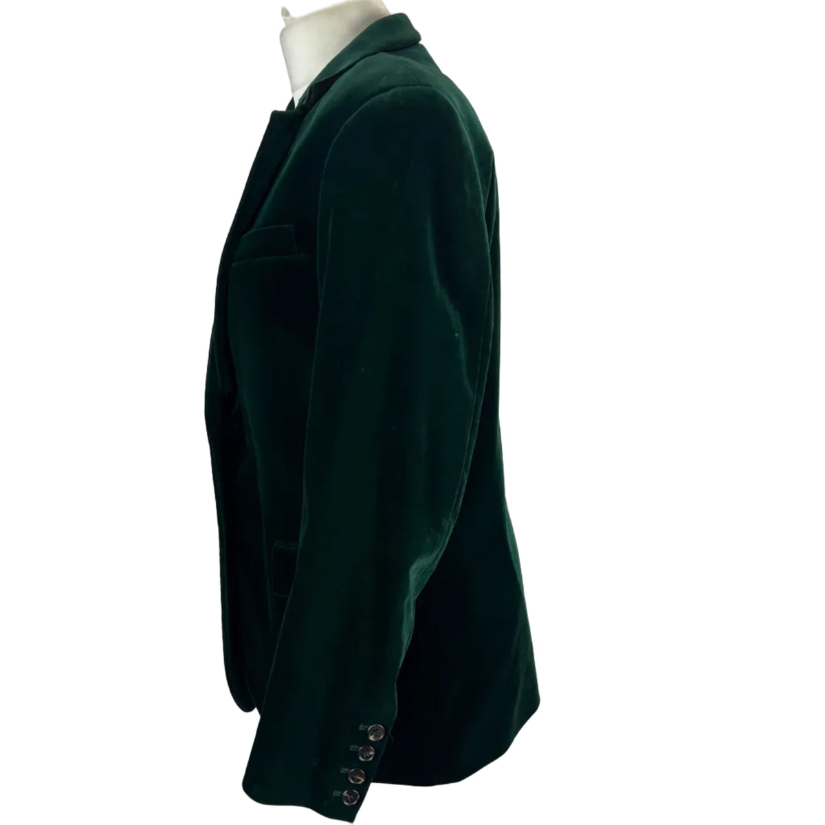 Soeur New £340 Bottle Green Velvet Classic Blazer M