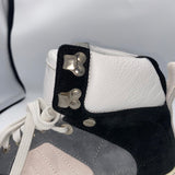 Jimmy Choo Black Grey & Cream Hi Top Trainers 39