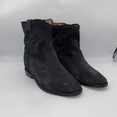 Isabel Marant Etoile Brand New £595 Black Suede Crisi Ankle Boots 37