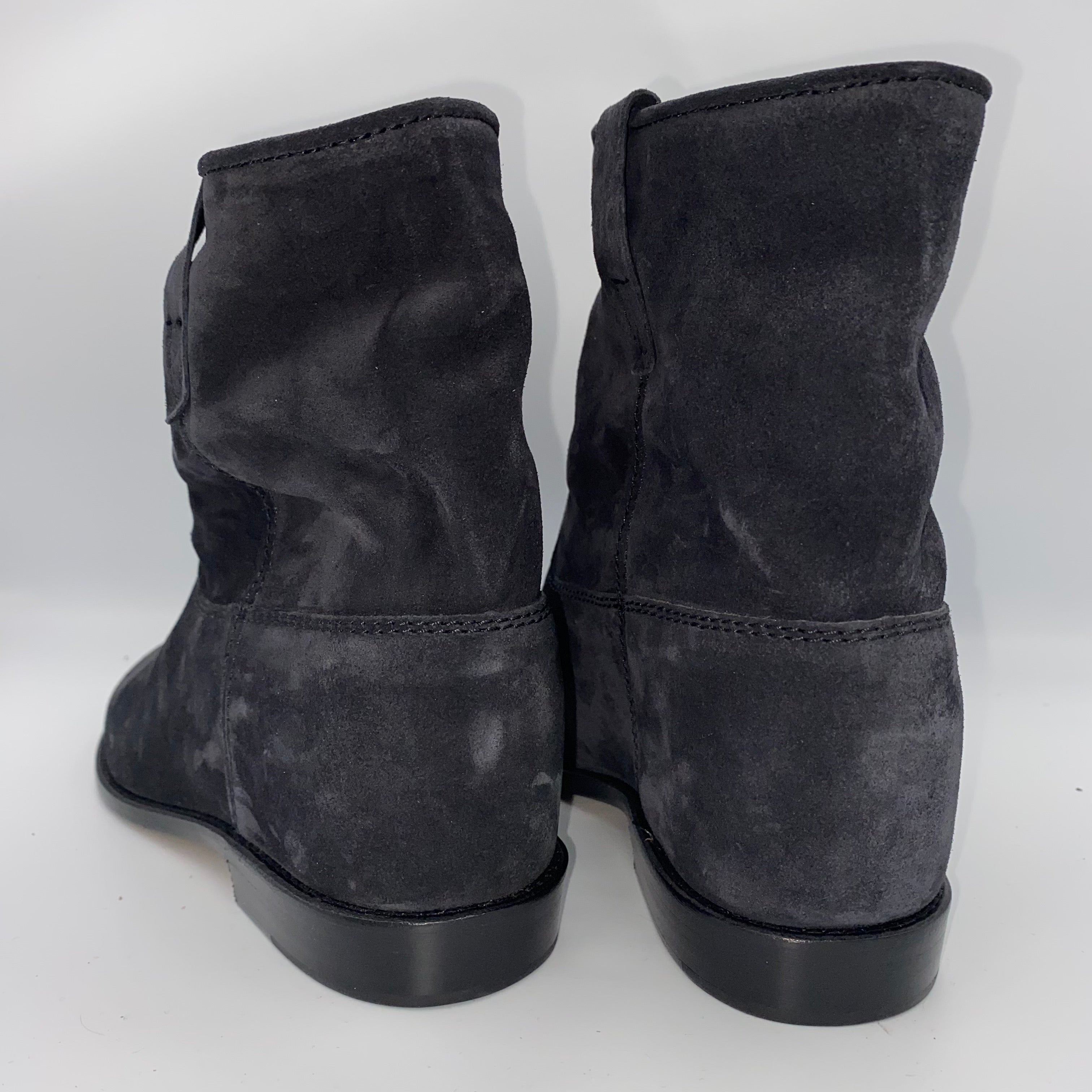 Isabel Marant Etoile Brand New £595 Black Suede Crisi Ankle Boots 37