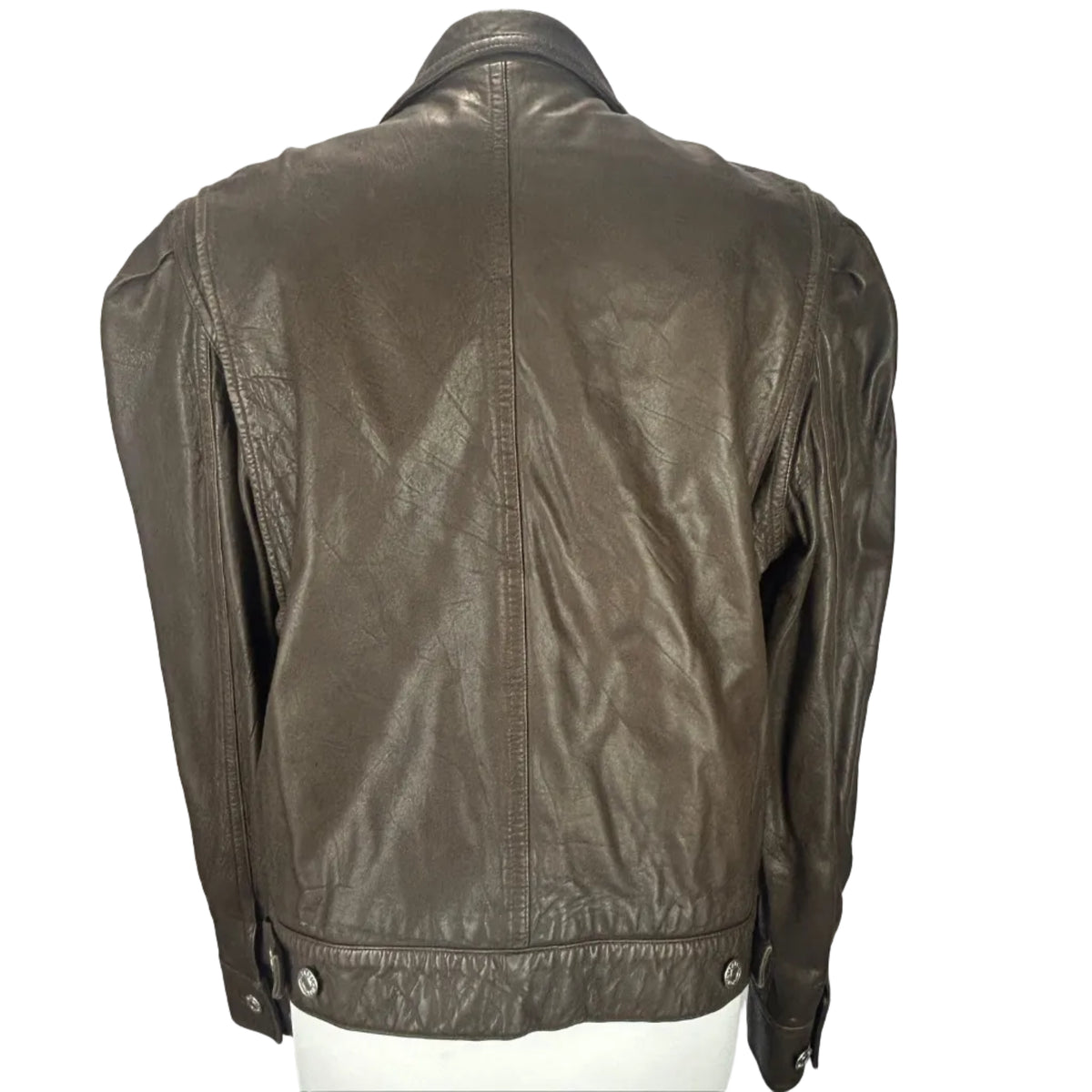 Isabel Marant Etoile £500 Chocolate Leather Bering Jacket M