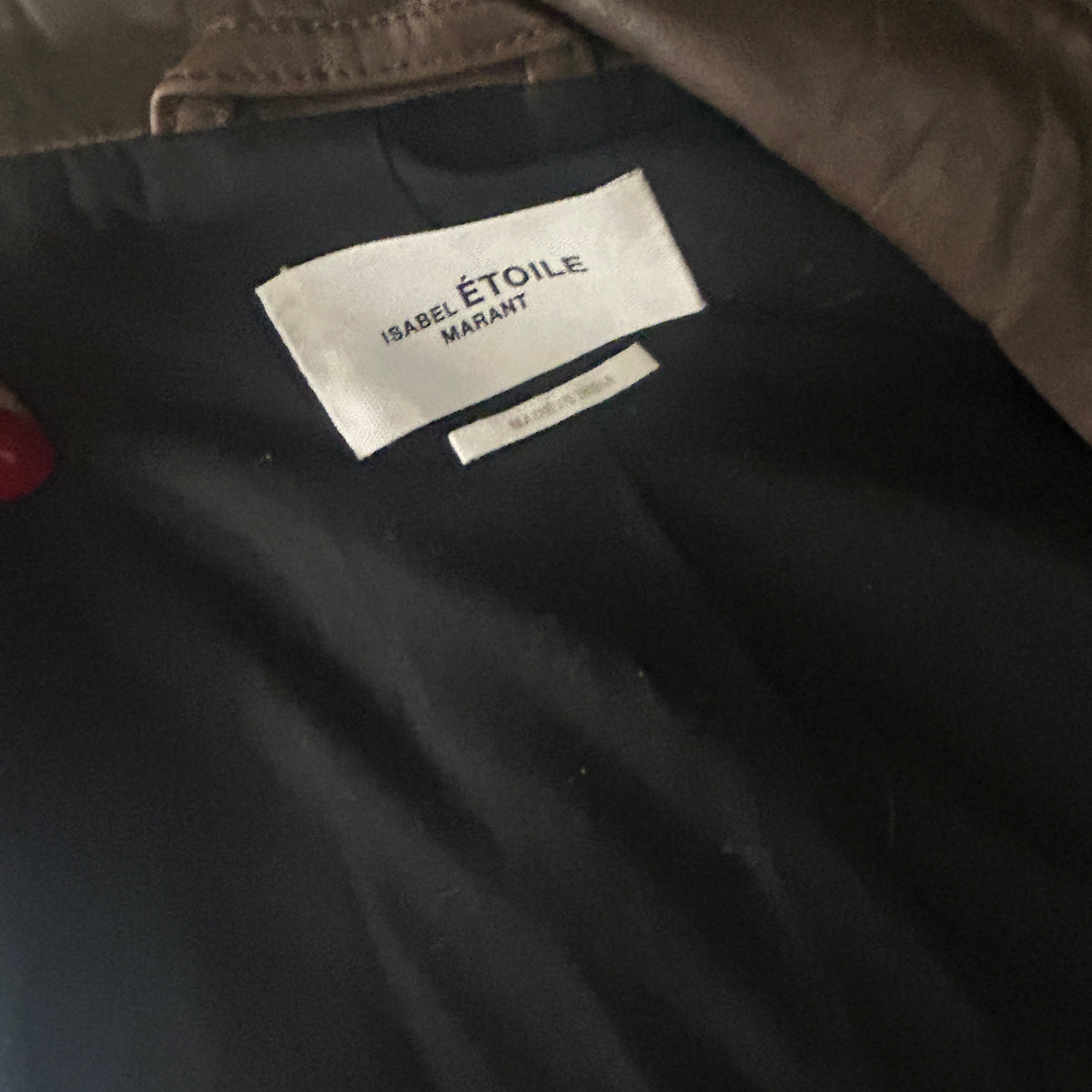 Isabel Marant Etoile £500 Chocolate Leather Bering Jacket M