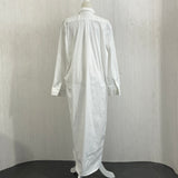 LA Collection Brand New $645 White Stretch Cotton Audrey Shirtdress L/XL