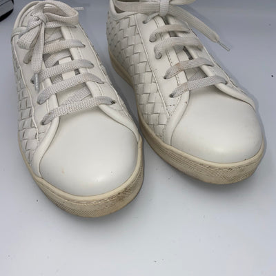 Bottega Veneta White Intrecciato Speedster Trainers 37