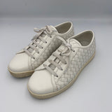 Bottega Veneta White Intrecciato Speedster Trainers 37