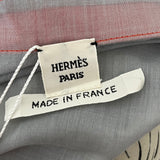 Hermes £1310 Cornflower & Orange Cotton Beach Tunic XXS/XS/S/M/L/XL/XXL