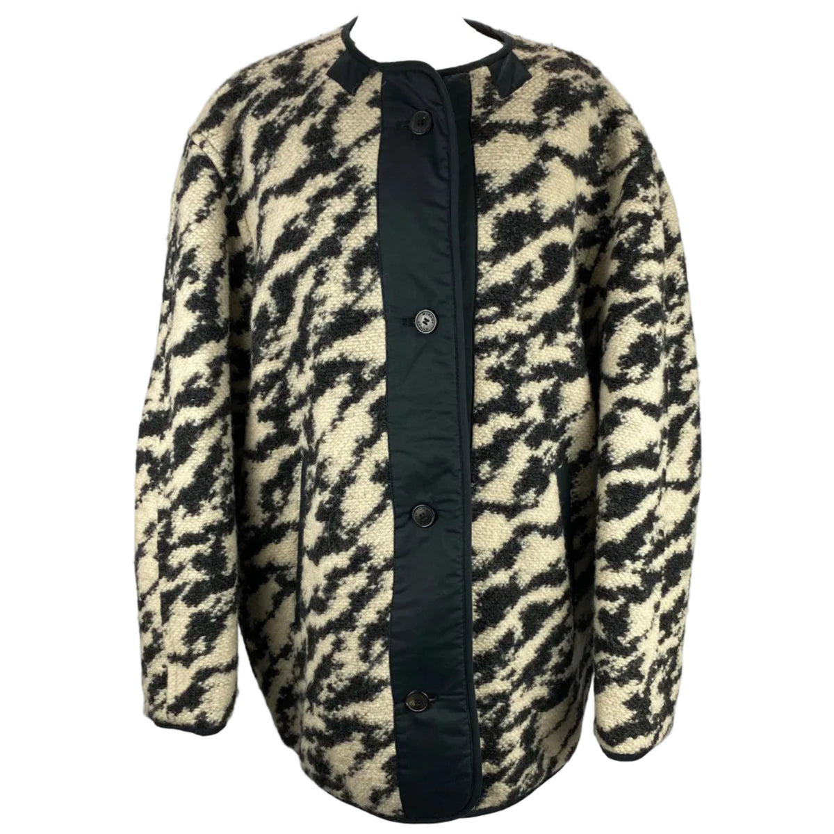 Isabel Marant £431 Reversible Boucle/Quilted Fernelia Coat S-L