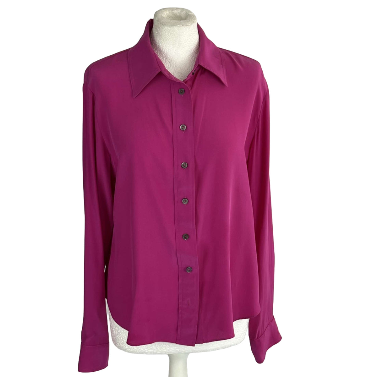 Serena Bute £250 Fuchsia Silk Shirt XL