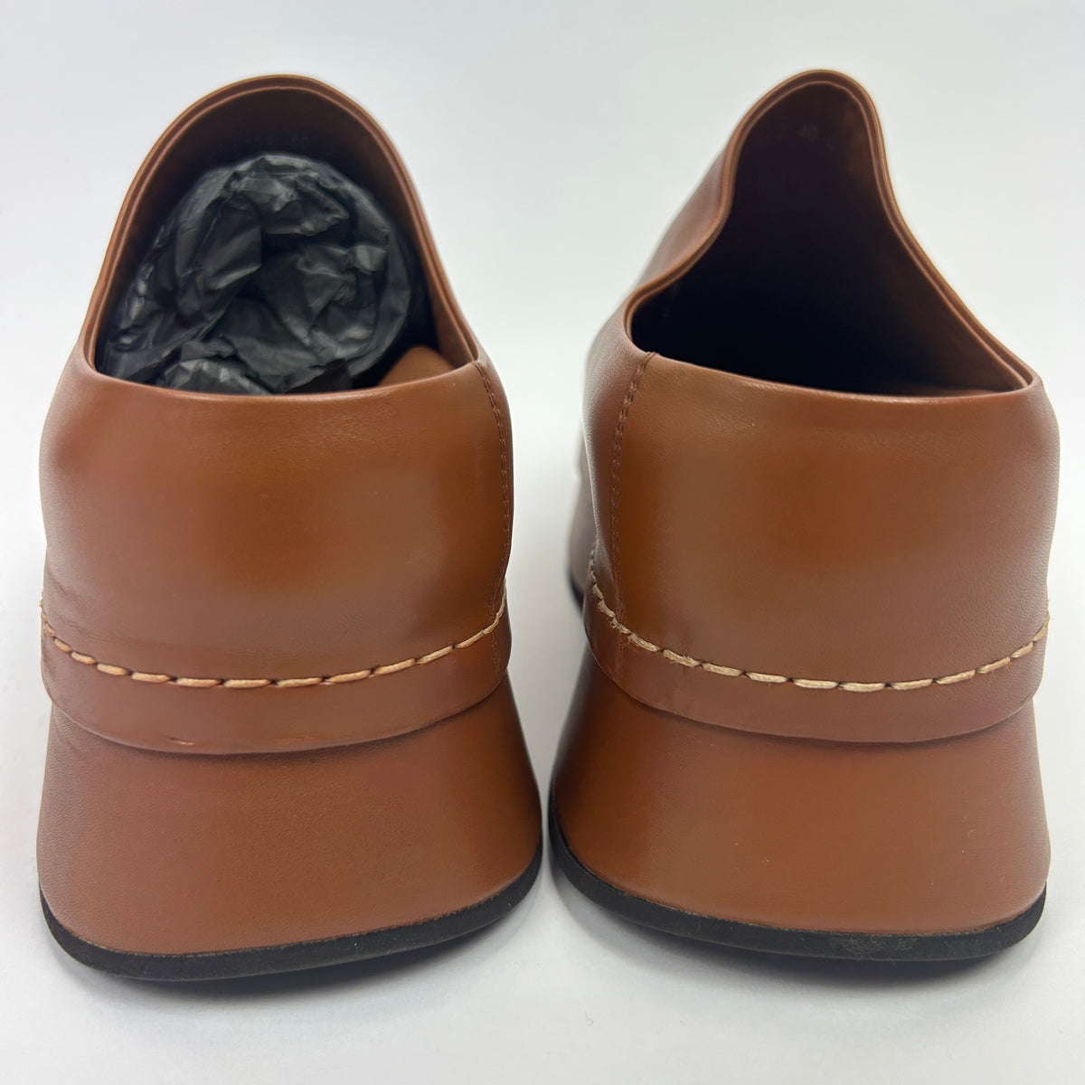 Alexander McQueen New £696 Tan Leather Clog Mules 40