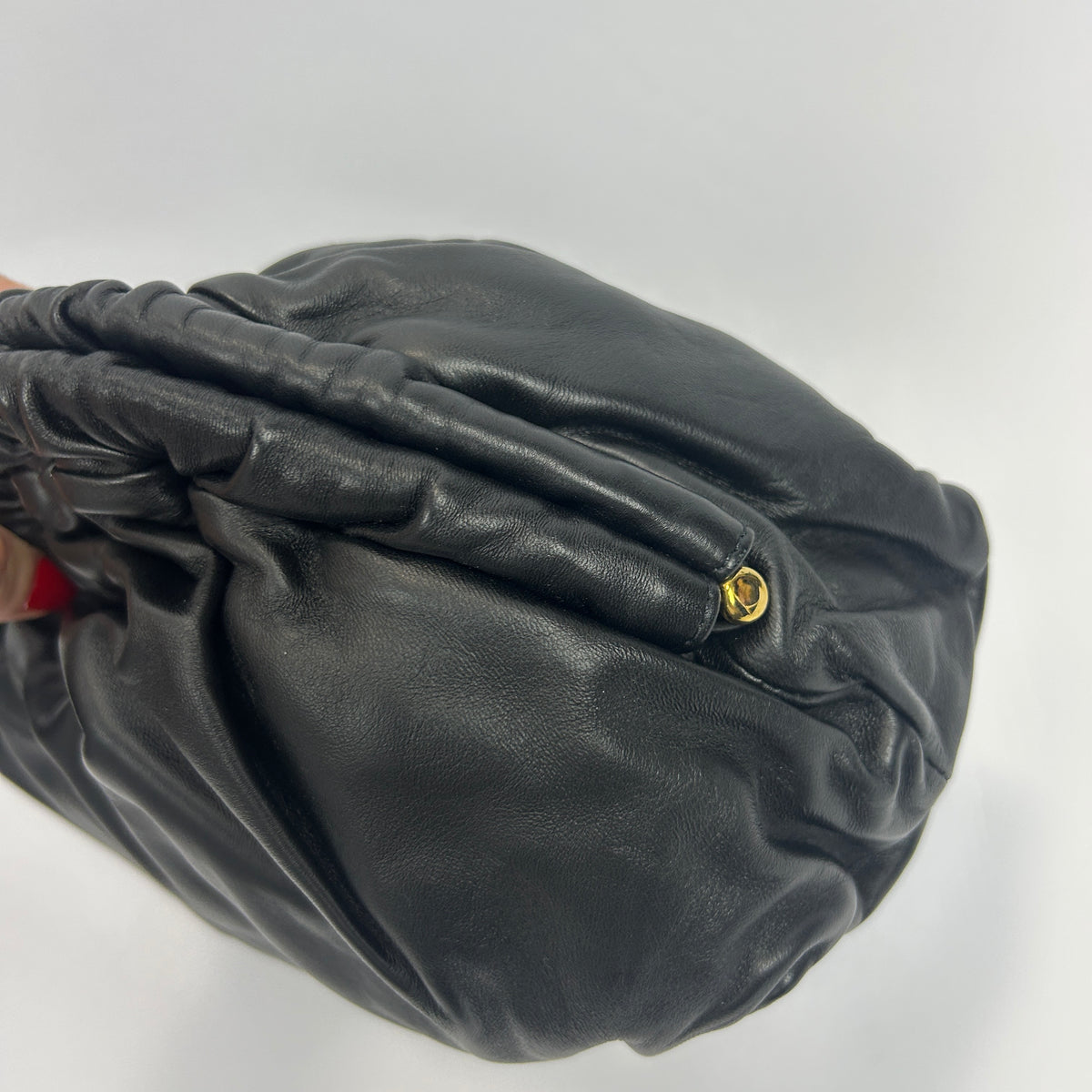 Mansur Gavriel New £531 Black Cloud Underarm Clutch Bag