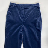 Zimmermann Brand New £850 Navy Velvet Glassy Cropped Flares M