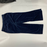 Zimmermann Brand New £850 Navy Velvet Glassy Cropped Flares M