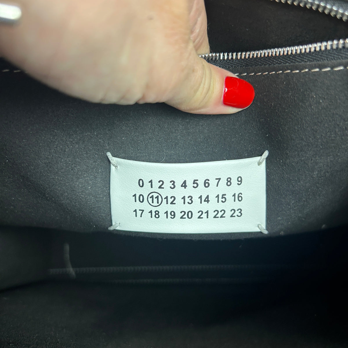 Martin Margiela Black Leather Satchel Tote Bag