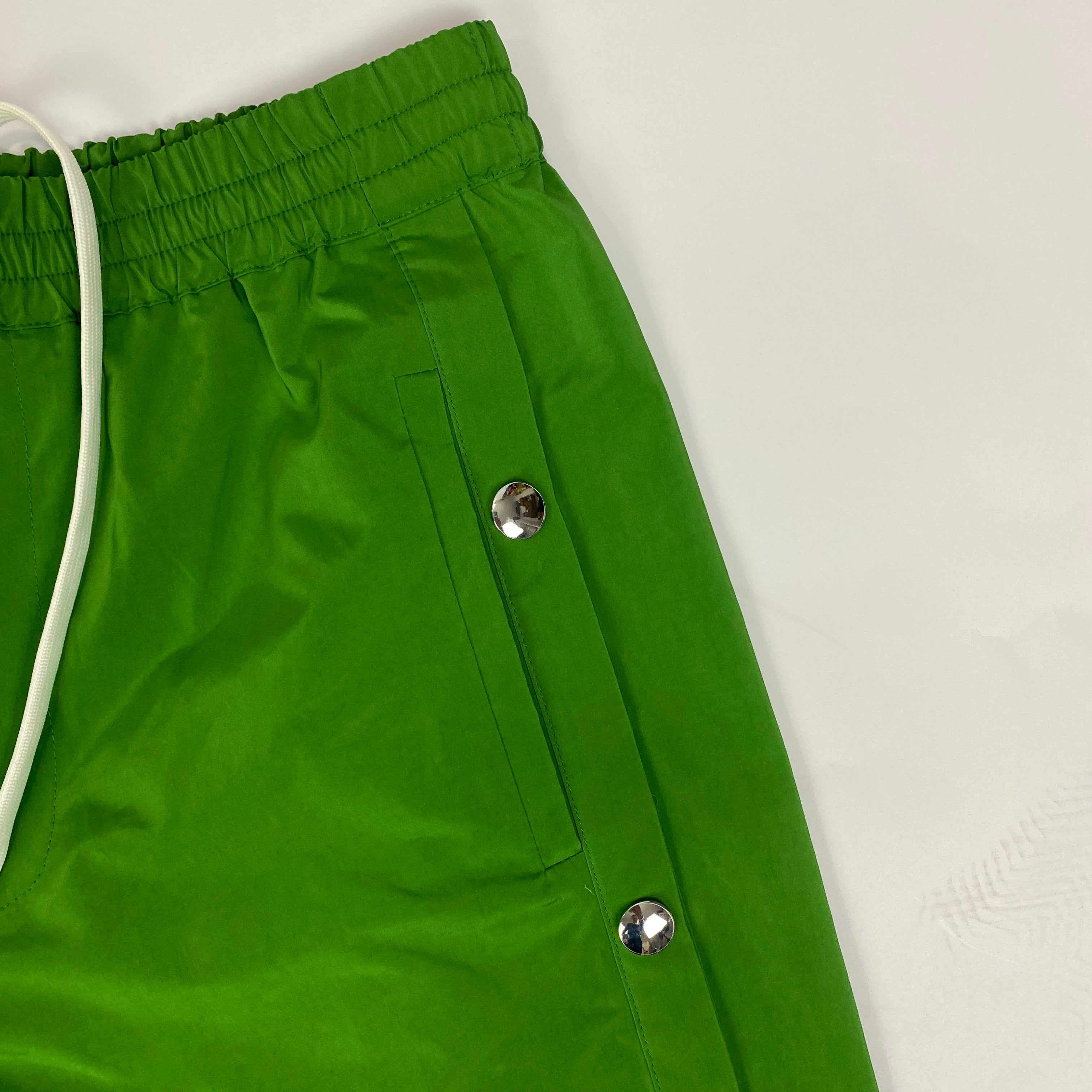 Tibi New £735 Emerald Poppered Nylon Track Pants XS