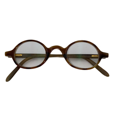 EB Meyrowitz Custommade Fawn Horn Oval Prescription Glasses