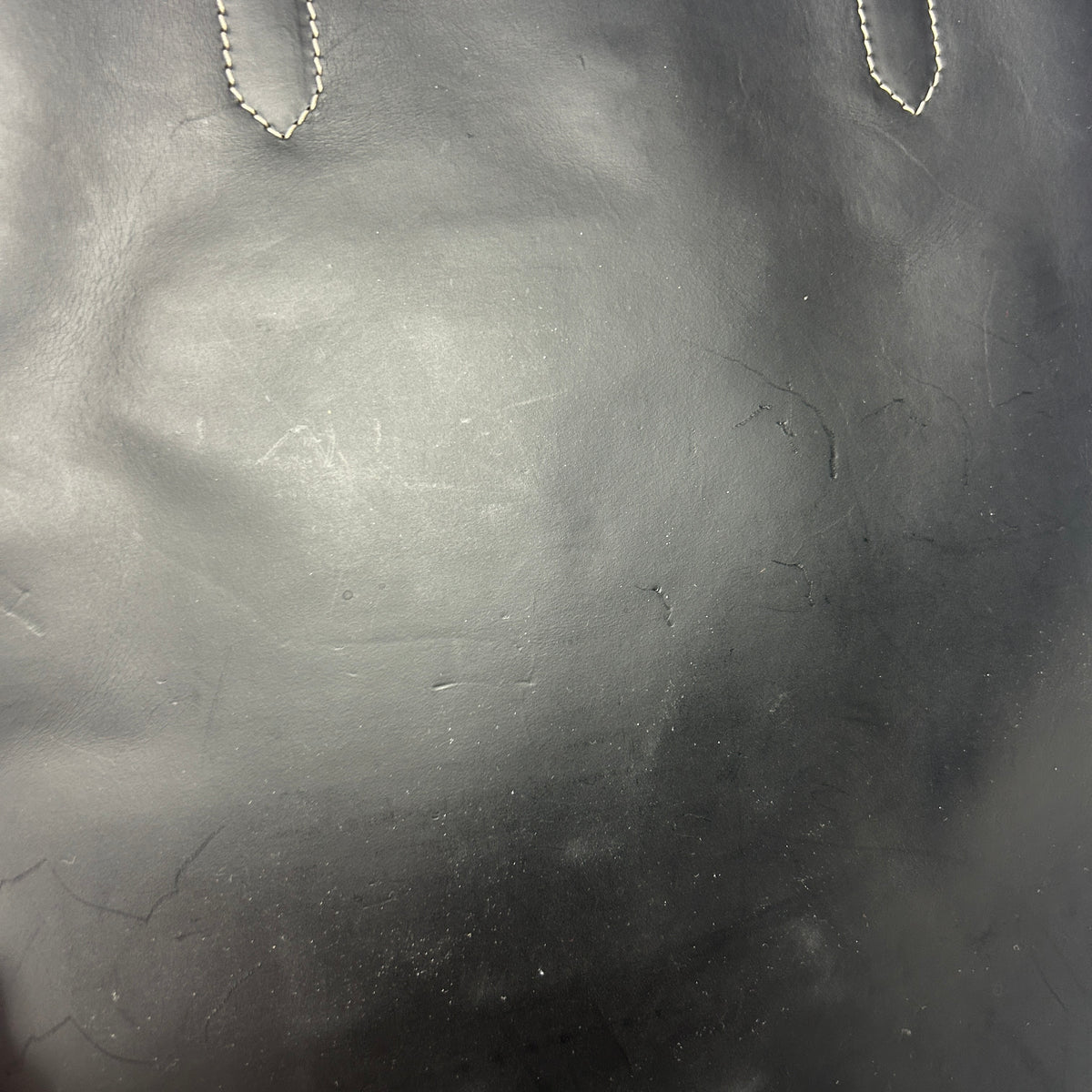 Martin Margiela Black Leather Satchel Tote Bag